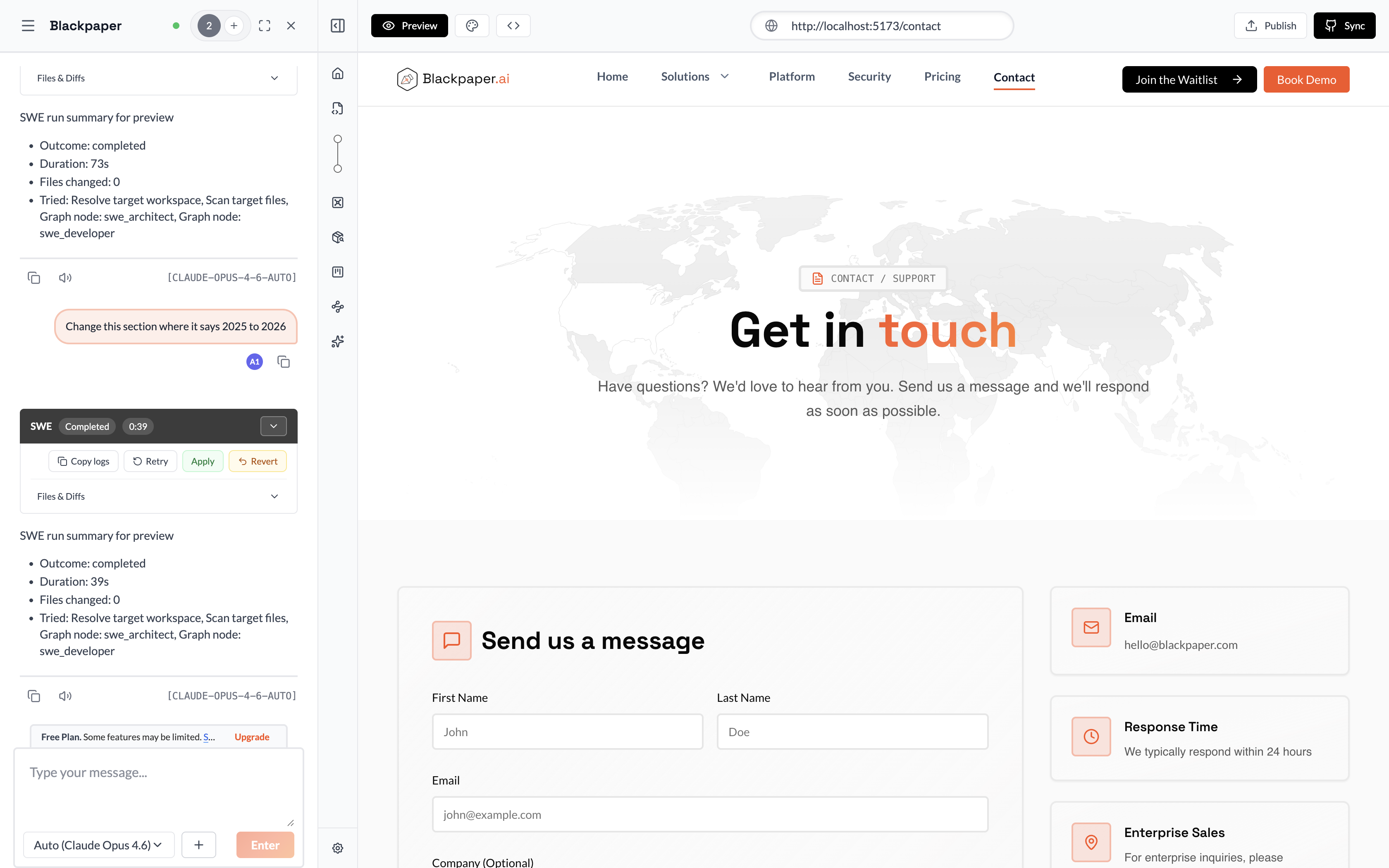 Dashboard Snapshot